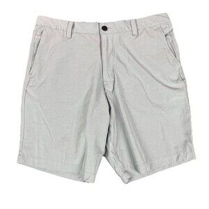 Banana Republic Mens Golf Shorts 38 Comfort Flat Front Gray 9 Inseam Performance